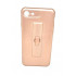 Silicone Case Motomo With Finger Ring For Apple Iphone 7 / 8 (4.7) Pink / Gold